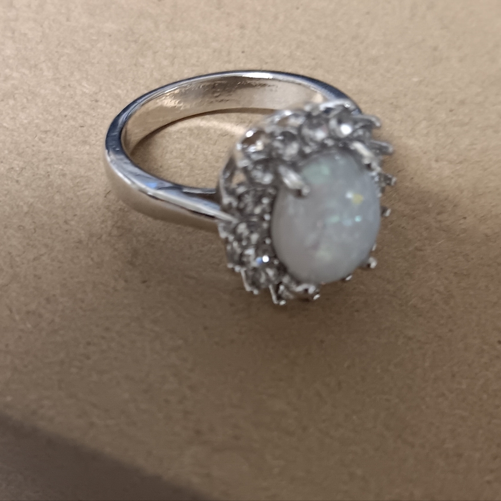 Opal CZ Ring  (NEW) - Picture 6 of 8
